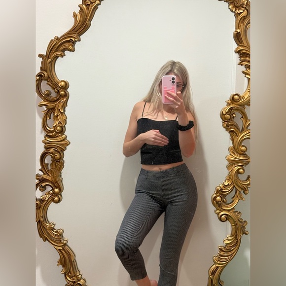 H&M Black, ref and White Checkered Pants - Picture 1 of 7